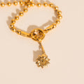 December Narcissus Birth Flower Necklace Charm 3