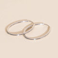 Oval Rounded Huggie Hoop Earrings 5