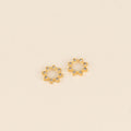 Crystal Sun Chunky Huggie Hoop Charms 1