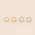 Crystal Sun Chunky Huggie Hoop Charms 3