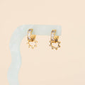 Crystal Sun Chunky Huggie Hoop Charms 5