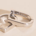 Titanium Smooth Stirrup Huggie Hoop Earrings - FeatherTUFF™ 4
