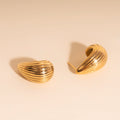 Chunky Teardrop Stud Earrings - Image 5