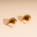 Chunky Teardrop Stud Earrings - Image 7