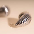 Chunky Teardrop Stud Earrings - Image 2