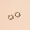 Mini Rounded Huggie Hoop Earrings 2