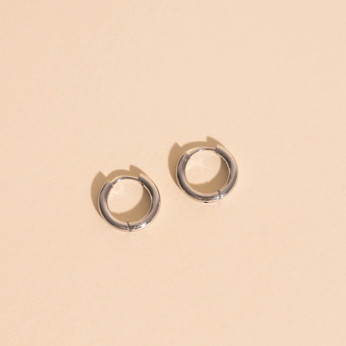 Titanium Mini Rounded Huggie Hoop Earrings - FeatherTUFF™