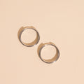 Titanium Circle Rounded Huggie Hoop Earrings - FeatherTUFF™ 7