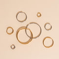 Titanium Circle Rounded Huggie Hoop Earrings - FeatherTUFF™ 1