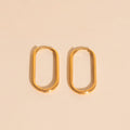 Titanium Rectangle Rounded Huggie Hoop Earrings - FeatherTUFF™ 9