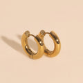 Titanium Chunky Rounded Huggie Hoop Earrings - FeatherTUFF™ 3