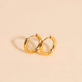 Titanium Mini Rounded Huggie Hoop Earrings - FeatherTUFF™ 1