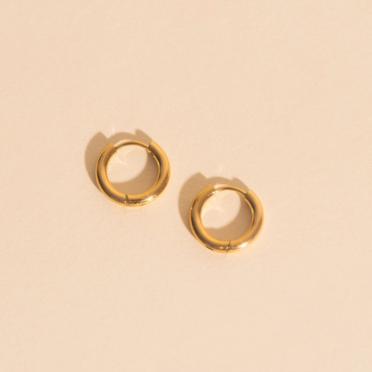 Titanium Mini Rounded Huggie Hoop Earrings - FeatherTUFF™