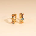 Arizona Desert 3D Huggie Hoop Earrings 1