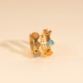 Arizona Desert 3D Huggie Hoop Earrings 2