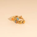 Arizona Desert 3D Huggie Hoop Earrings 3