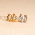 Arizona Desert 3D Huggie Hoop Earrings 6
