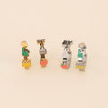 NYC 3D Huggie Hoop Earrings 5