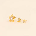 Plumeria Flower Stud Earrings 7
