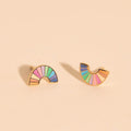 Pastel Rainbow Stud Earrings 6