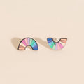 Pastel Rainbow Stud Earrings - Image 3