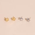 Mini Basic Flower Stud Earrings 6