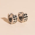 Argyle Super Chunky Huggie Hoop Earrings 4
