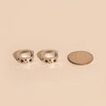 Star Chunky Huggie Hoop Earrings 7