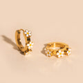 Daisy 3D Huggie Hoop Earrings 1