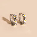 Daisy 3D Huggie Hoop Earrings 2