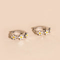 Daisy 3D Huggie Hoop Earrings 5