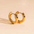 Daisy Chunky Rounded Huggie Hoop Earrings 1