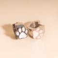 Paw Print Super Chunky 3D Huggie Hoop Earrings 2