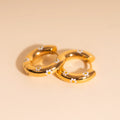 Daisy Chunky Rounded Huggie Hoop Earrings 8