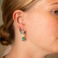 Textured Chunky Huggie Hoop Earrings 3
