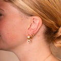 Squiggly Rounded Huggie Hoop Earrings 6