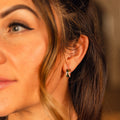 Mid Mod Super Chunky Huggie Hoop Earrings 6