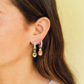 Color Chunky Rounded Huggie Hoop Earrings 5