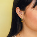 Mini Lemon Huggie Hoop Charms 2
