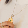 Crystal Compass Necklace Charm 5