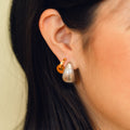 Chunky Teardrop Stud Earrings - Image 3