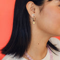 Titanium Smooth Oblong Huggie Hoop Earrings - FeatherTUFF™ 5