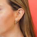 Mini Rounded Huggie Hoop Earrings 5