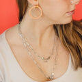 Textured Paperclip Necklace 2