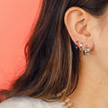 Checkered Super Chunky Huggie Hoop Earrings 8