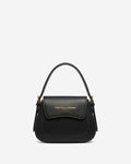 Ottavia (black) - Italian calf leather women's crossbody bag (with shoulder strap) 1