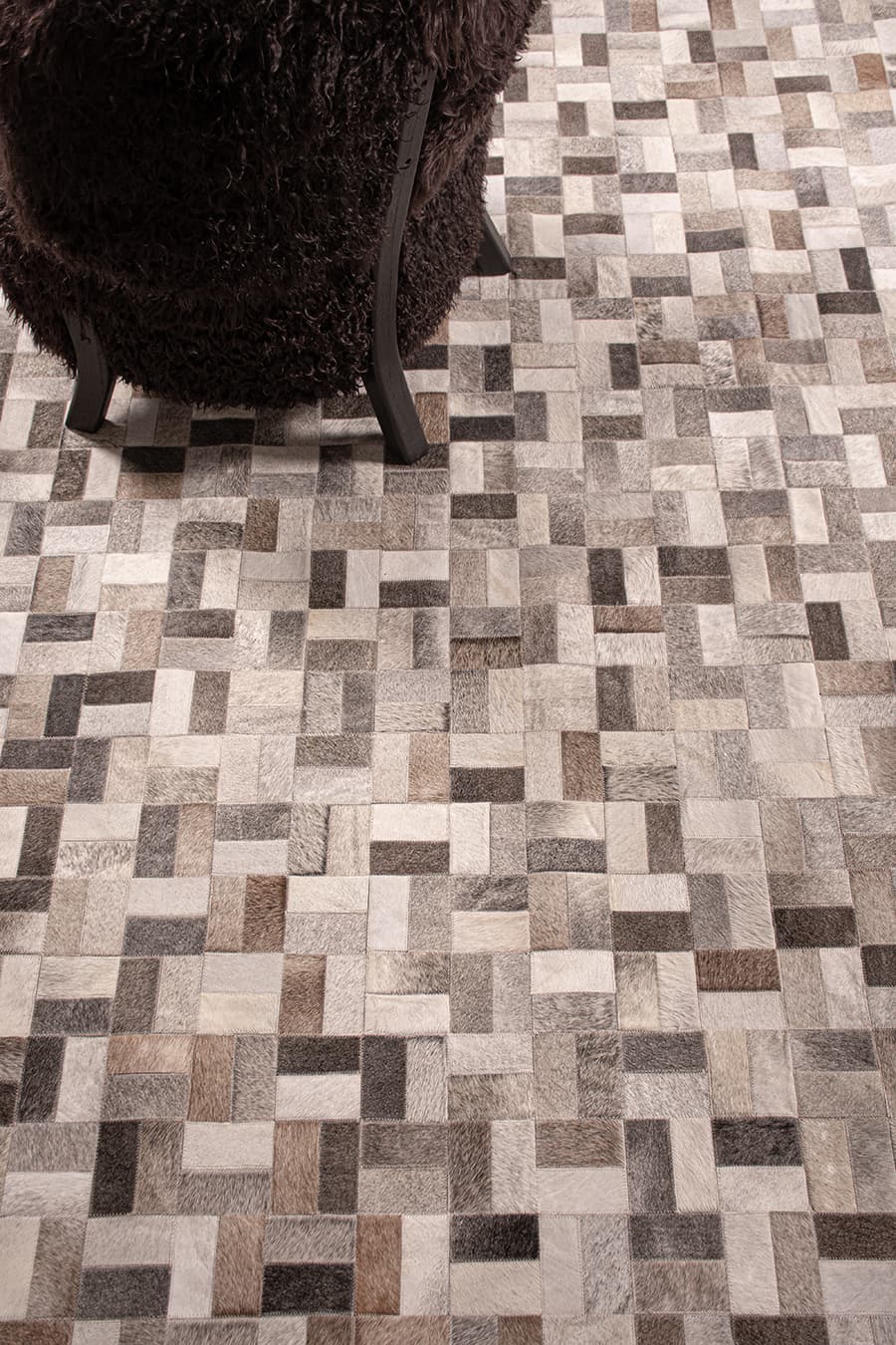 Parquet – Bespoke Cowhide Rug – view 5