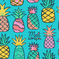 Beeswax Food Wrap - Pineapple Print 9