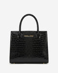 Patrizia (black) - Italian calf leather women's handbag (with shoulder strap) 1