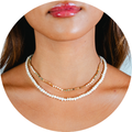 Peace Protector 2mm Healing + 4mm Self Love Necklace Stack 1